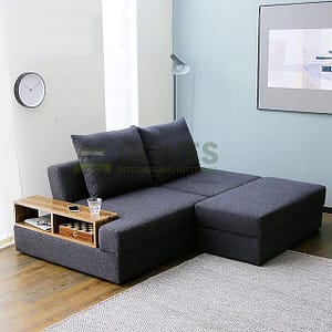 2 Seater in Dark Mat Fabric