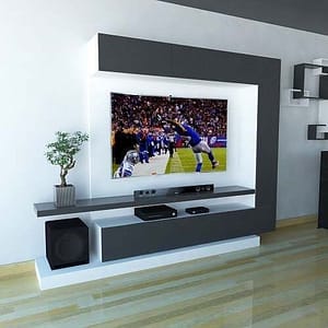 HDF White and Dark Grey